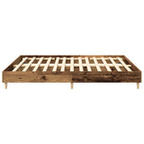 Giroletto senza Materasso Legno Antico 160x200 cm in Truciolato