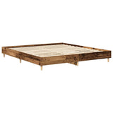 Giroletto senza Materasso Legno Antico 160x200 cm in Truciolato