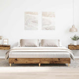 Giroletto senza Materasso Legno Antico 160x200 cm in Truciolato