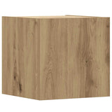 Set Mobile TV 5 pz Montato a Parete Rovere in Legno truciolato