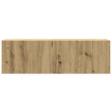 Set Mobile TV 5 pz Montato a Parete Rovere in Legno truciolato