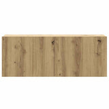 Set Mobile TV 8 pz Montato a Parete Rovere in Legno truciolato