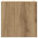 Set Mobile TV 8 pz Montato a Parete Rovere in Legno truciolato
