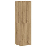 Set Mobile TV 8 pz Montato a Parete Rovere in Legno truciolato
