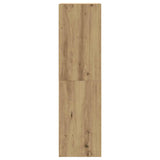 Set Mobile TV 8 pz Montato a Parete Rovere in Legno truciolato