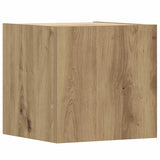 Set Mobile TV 8 pz Montato a Parete Rovere in Legno truciolato