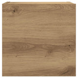Set Mobile TV 7 pz Montato a Parete Rovere in Legno truciolato