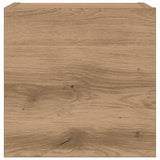 Set Mobile TV 7 pz Montato a Parete Rovere in Legno truciolato