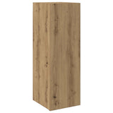 Set Mobile TV 8 pz Montato a Parete Rovere in Legno truciolato