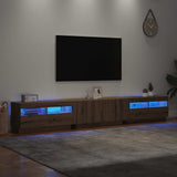 Mobile Porta TV con LED Artigianale 260x35x40 cm truciolato
