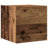 Set Mobile TV 5 pz Montato a Parete Legno Antico in Truciolato