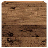 Set Mobile TV 5 pz Montato a Parete Legno Antico in Truciolato