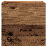 Set Mobile TV 5 pz Montato a Parete Legno Antico in Truciolato