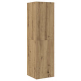 Set Mobile TV 5 pz Montato a Parete Rovere in Legno truciolato