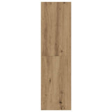Set Mobile TV 5 pz Montato a Parete Rovere in Legno truciolato