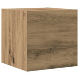 Set Mobile TV 5 pz Montato a Parete Rovere in Legno truciolato