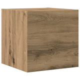 Set Mobile TV 7 pz Montato a Parete Rovere in Legno truciolato