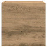Set Mobile TV 7 pz Montato a Parete Rovere in Legno truciolato