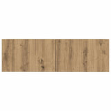 Set Mobile TV 7 pz Montato a Parete Rovere in Legno truciolato