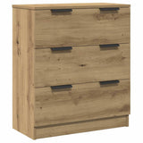 Credenze 3 pz Rovere Artigianale 60x30x70 cm Legno truciolato