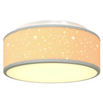 Lampada da soffitto Grigio 30 x 13.5 cm Tessuto
