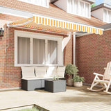 Telo di ricambio per tenda da sole Giallo e Bianco 2,5 x 2 m