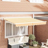 Telo di ricambio per tenda da sole Giallo e Bianco 3,5 x 2 m