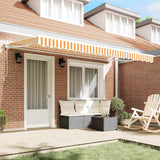 Telo di ricambio per tenda da sole Giallo e Bianco 4 x 2 m