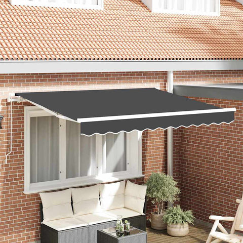 Telo di ricambio per tenda da sole Antracite 350 x 200 cm Tela