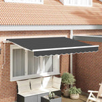 Telo di ricambio per tenda da sole Antracite 350 x 200 cm Tela
