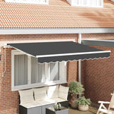 Telo di ricambio per tenda da sole Antracite 350 x 200 cm Tela