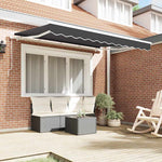 Telo di ricambio per tenda da sole Antracite 350 x 200 cm Tela