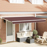 Telo di ricambio per tenda da sole Marrone 4 x 2 m Poliestere