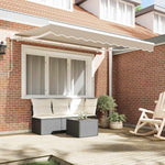 Telo di ricambio per tenda da sole Beige 350 x 200 cm Tela