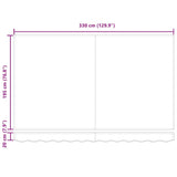 Telo di ricambio per tenda da sole Beige 350 x 200 cm Tela