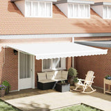 Telo di ricambio per tenda da sole Bianco 4,5  3 m Poliestere