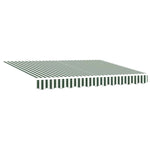 Telo di ricambio per tenda da sole Verde e bianco 250 x 200 cm