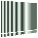 Telo di ricambio per tenda da sole Verde e bianco 250 x 200 cm