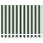 Telo di ricambio per tenda da sole Verde e bianco 250 x 200 cm