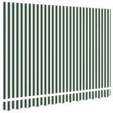 Telo di ricambio per tenda da sole Verde e Bianco 3 x 2 m