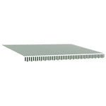 Telo di ricambio per tenda da sole Verde e bianco 450  350 cm