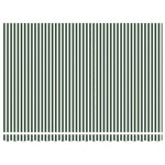 Telo di ricambio per tenda da sole Verde e bianco 450  350 cm