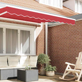 Tenda a Braccio Rosso 580 x 20 cm Tela