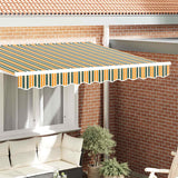 Sostituzione della mantovana per tenda Verde e giallo 3 m