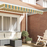 Sostituzione della mantovana per tenda Verde e giallo 3 m