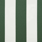 Telo di ricambio per tenda da sole Verde e bianco 10 x 1.6 m