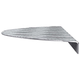 Gradini per Scale 5 pcs Argento 60 x 18 x 2,5 cm Alluminio