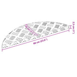 Gradini per Scale 5 pcs Argento 60 x 18 x 2,5 cm Alluminio
