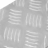 Dischi Quadrati 5 pcs Argento 60 x 18 cm Alluminio