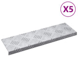 Gradini per Scale 5 pcs Argento 60 x 18 x 2,5 cm Alluminio